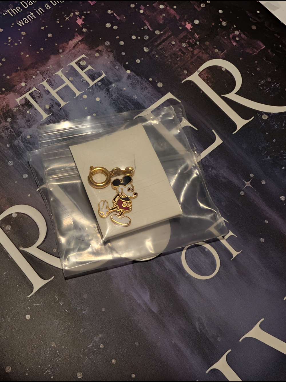 Vintage Walt Disney Productions MICKEY MOUSE Charm Pendant Enamel PRCO Retro